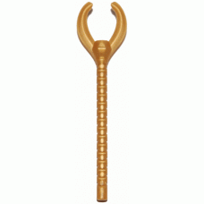 Part 93252 Pearl Gold Minifig, Utensil Pharaoh's Staff with Forked End